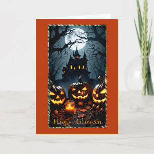 Tarjeta de Halloween de encuentro de Jack-O-Lanter