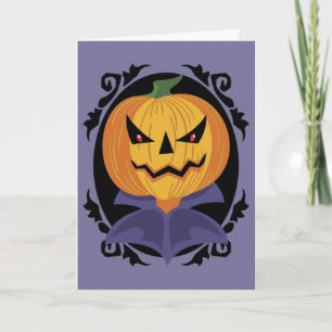 Tarjeta de Halloween de época
