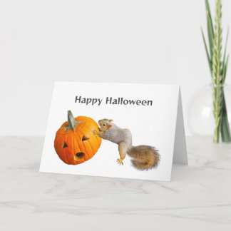 Tarjeta de Halloween de Jack-o-Lantern para captar