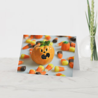 Tarjeta de Halloween de la calabaza