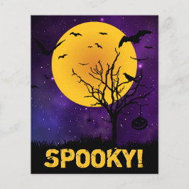 Tarjeta de Halloween de la Luna de Miel de Presupu