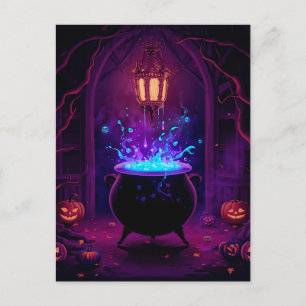 Tarjeta de Halloween de noche espantosa