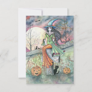 Tarjeta de Halloween de Octubre Fresco