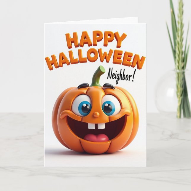 Tarjeta de Halloween de Vecino Alegre (Anverso)