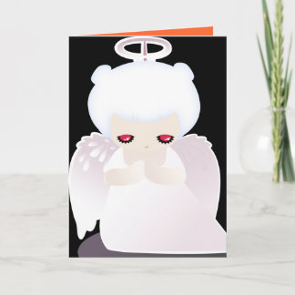 Tarjeta de Halloween del ángel para los niños