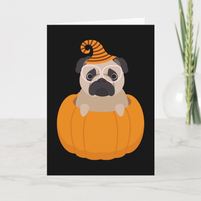 Tarjeta de Halloween del barro amasado y de la (Anverso)