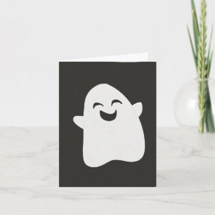 Tarjeta de Halloween del Fantasma Feliz