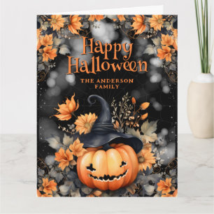 Tarjeta de Halloween Feliz Feria de Fantasma Cumpk