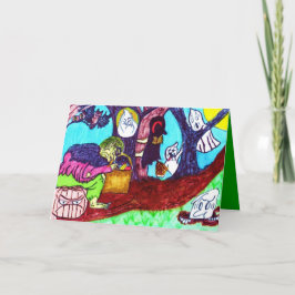 Tarjeta de halloween GOBLINS DANCE