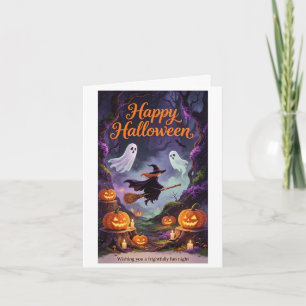 tarjeta de Halloween ideal para familiares o amigo