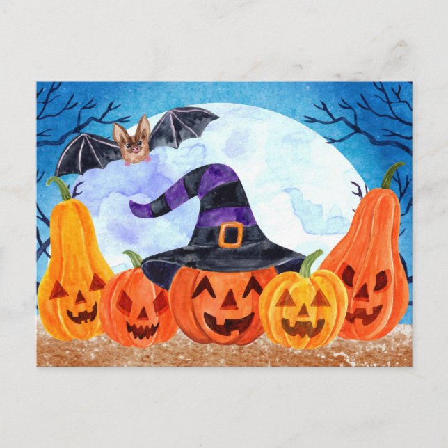 Tarjeta de Halloween Linda (Anverso)