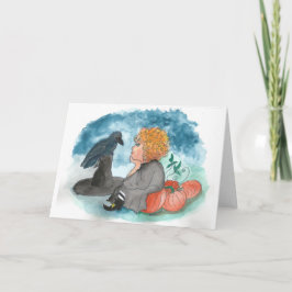 Tarjeta de Halloween mate