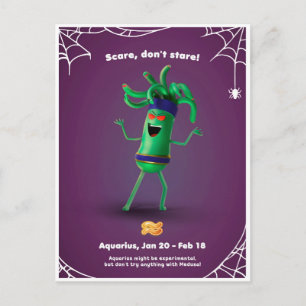 Tarjeta de Halloween para Acuario