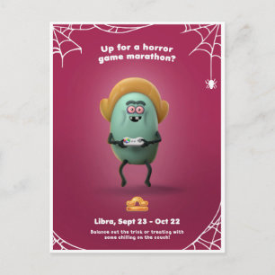 Tarjeta de Halloween para Libra