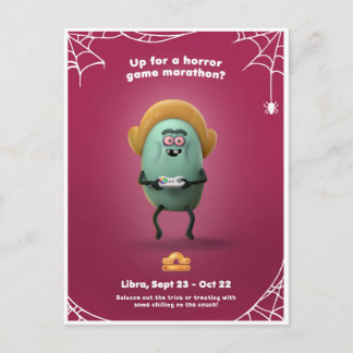 Tarjeta de Halloween para Libra