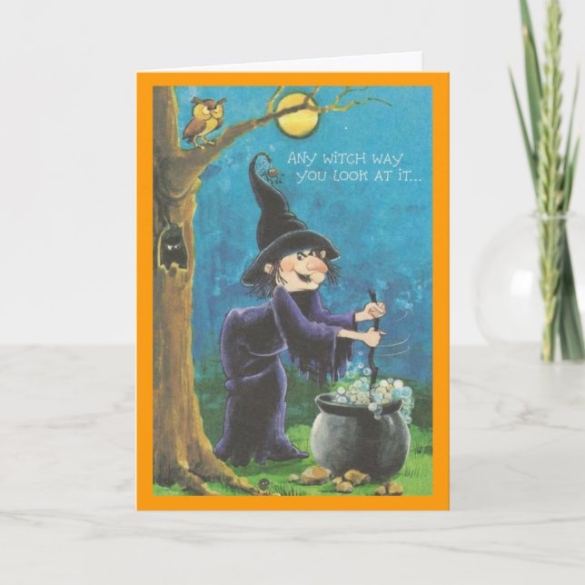 Tarjeta de Halloween para los niños (Anverso)