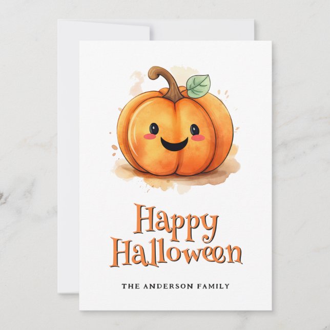 Tarjeta de Halloween para los niños de los fantasm (Anverso)