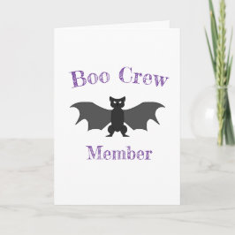 Tarjeta de Halloween para miembro de Boo Crew