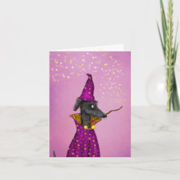Tarjeta de Halloween pequeña para perro del asiste