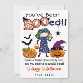 Tarjeta de Halloween personalizada “Te han dado un