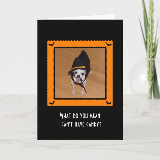 Tarjeta de Halloween - qué usted me significan no (Anverso)