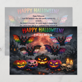 Tarjeta de Halloween queer y espeluznante 🎃🌈