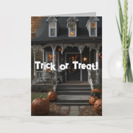 Tarjeta de halloween Rhyme Trick o Tret Rhyme