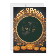 Tarjeta de Halloween. ¡Sigan asustados!
