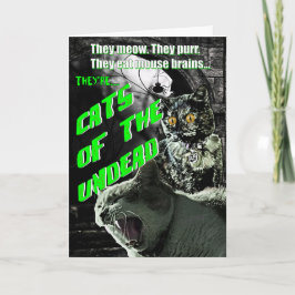 Tarjeta de Halloween sin muertos