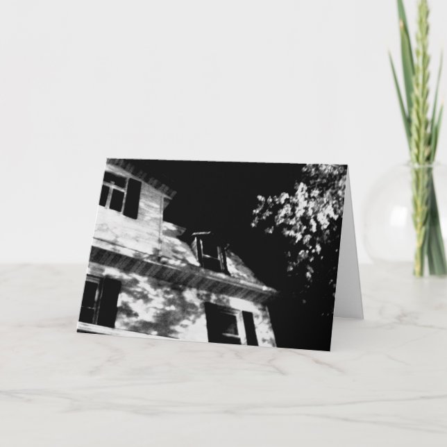 Tarjeta de Halloween 'The Night House' (Anverso)
