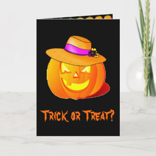 Tarjeta de Halloween Trick o Trek
