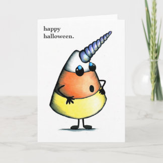 Tarjeta de Halloween UniCorn