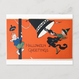 Tarjeta de halloween vintage: un discurso eterno