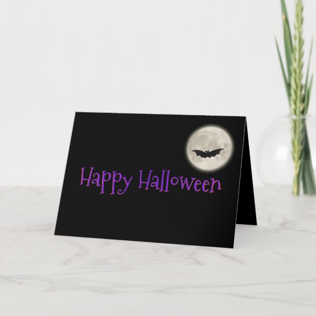 Tarjeta de Halloween W/Funny Cute Basset Puppy (Anverso)
