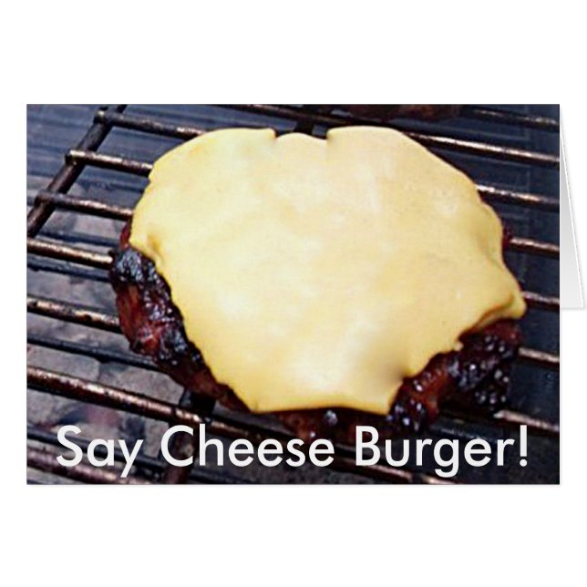 Tarjeta de hamburguesa de queso a la parrilla (Anverso (Horizontal))