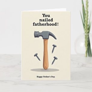 Tarjeta de "Hammer You Nailed It"