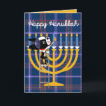 Tarjeta de Hanukkah de Adventures of Mirabelle Hol<br><div class="desc">Mirabelle,  la decidida estrella terrier de Boston de The Adventures of Mirabelle tiene la tarjeta de felicitación perfecta para la temporada de Hanukkah de este año. Seguro que pone una sonrisa en la cara de todos nuestros amigos judíos.</div>