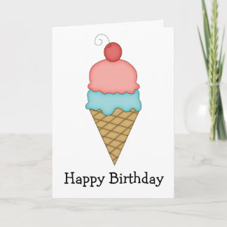 Tarjeta de helado con cerezo #7