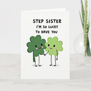 Tarjeta de Hermana de Trébol Verde