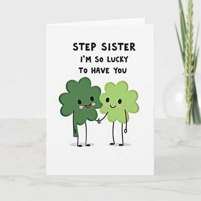Tarjeta de Hermana de Trébol Verde (Anverso)