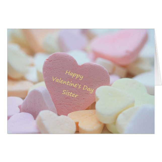tarjeta de hermana Valentine (Anverso (Horizontal))