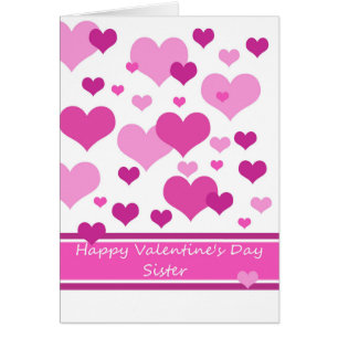 tarjeta de hermana Valentine