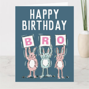 Tarjeta de hermano de cumpleaños feliz