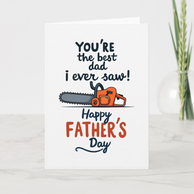 Tarjeta de Herramienta de Poder para el Mejor Papá (Anverso)