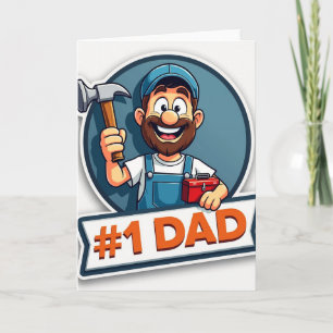 Tarjeta de herramienta vibrante del Día del Padre