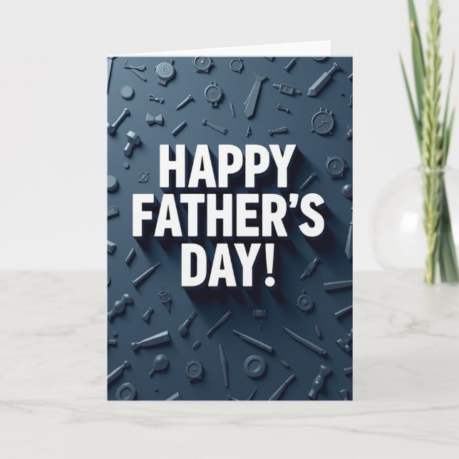 Tarjeta de herramientas del dulce día del padre (Anverso)