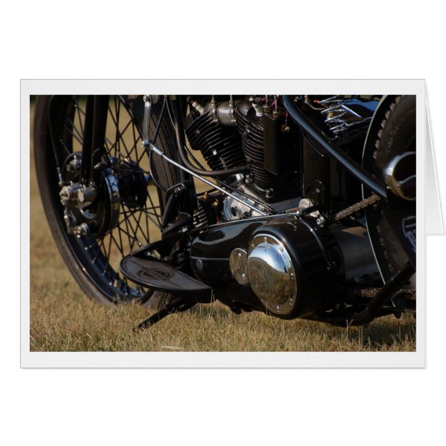 Tarjeta de hierro vintage (Anverso (Horizontal))