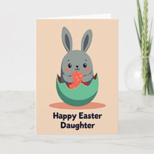 Tarjeta de hija de alegría de Pascua