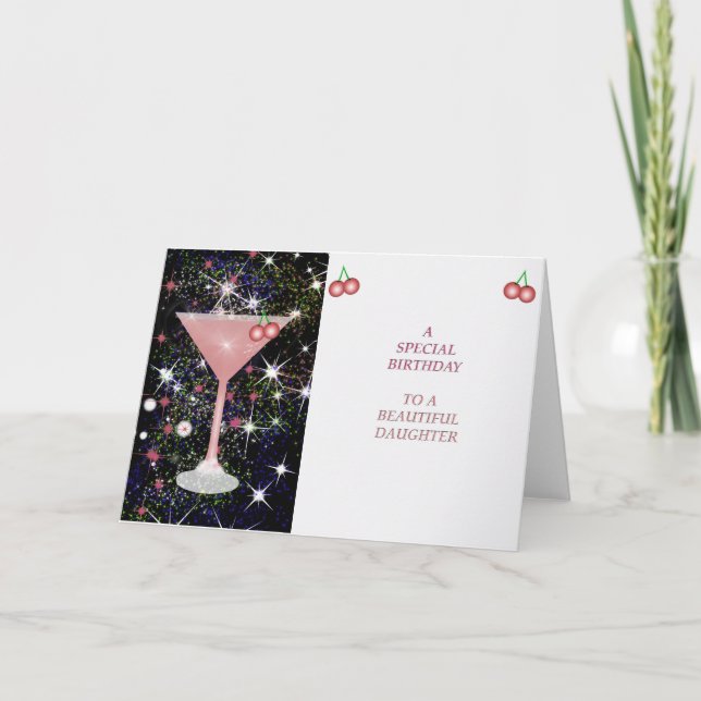 Tarjeta de hija especial de cumpleaños (Anverso)