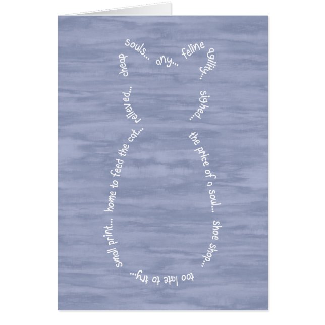 Tarjeta de historia de gato (Frente)